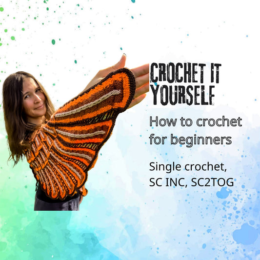 How to make a single crochet, SC INC, SC2TOG