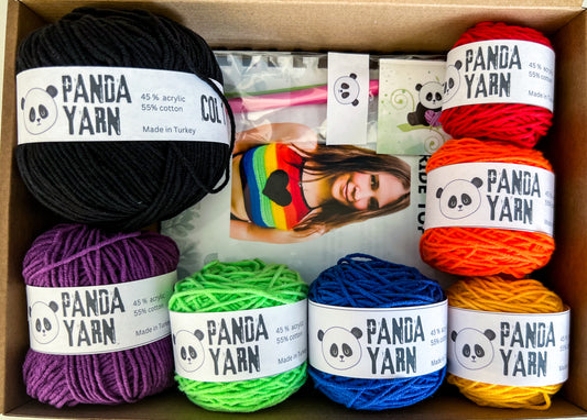 Rainbow Pride Top Crochet It Yourself Kit